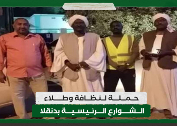 حملة لنظافة وطلاء الشوارع الرئيسية بدنقلا