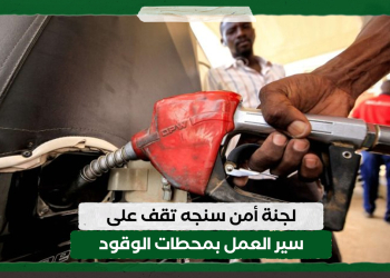 لجنة أمن سنجه تقف على سير العمل بمحطات الوقود
