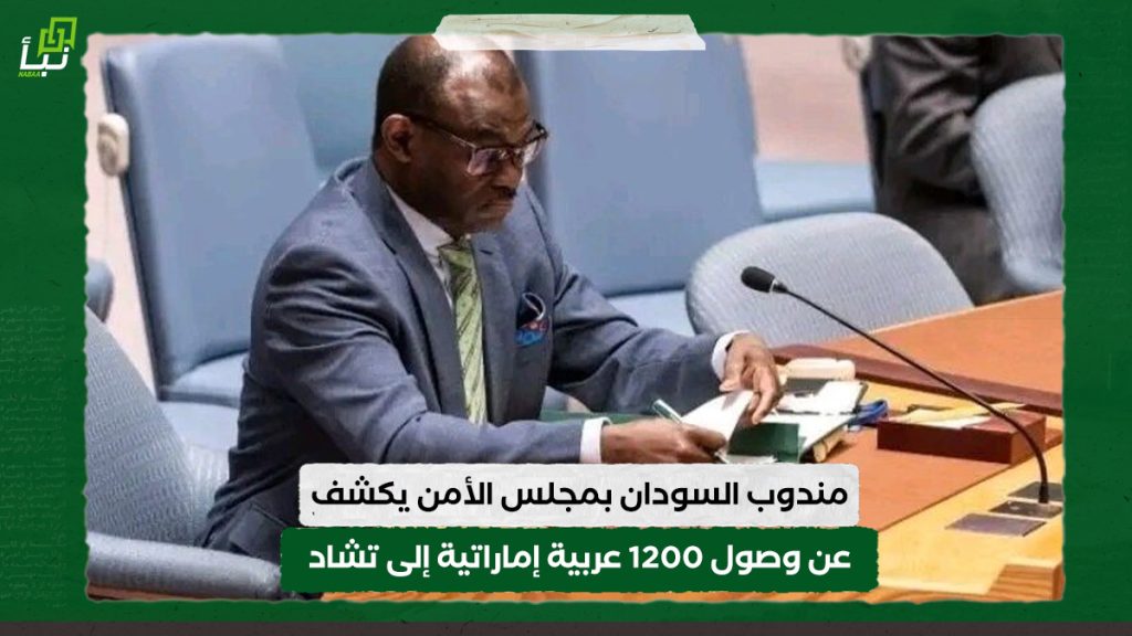 مندوب السودان بمجلس الأمن يكشف عن وصول 1200 عربية إماراتية إلى تشاد