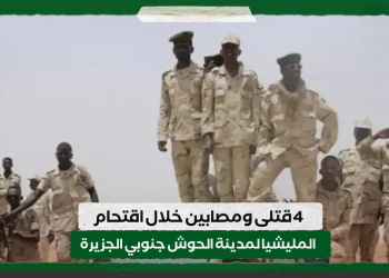 4 قتلى ومصابين خلال اقتحام المليشيا لمدينة الحوش جنوبي الجزيرة