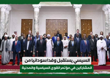 السيسي يستقبل وفدا سودانيا من المشاركين في مؤتمر القوى السياسية والمدنية