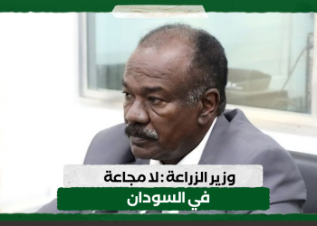 وزير الزراعة : لا مجاعة في السودان