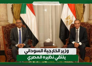 وزير الخارجية السوداني يلتقي نظيره المصري