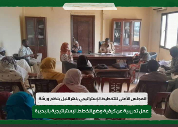المجلس الأعلى للتخطيط الإستراتيجي بنهر النيل ينظم ورشة عمل تدريبية عن كيفية وضع الخطط الإستراتيجية بالبحيرة