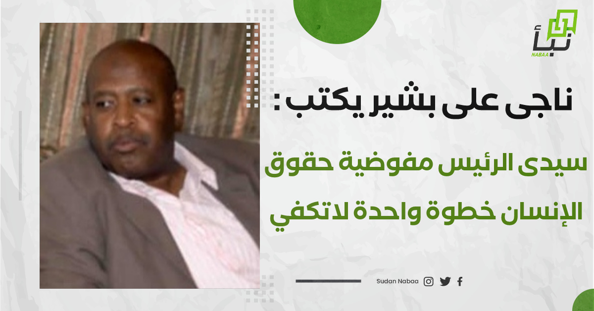 ناجى علي بشير يكتب : سيدى الرئيس …مفوضية حقوق الانسان خطوة واحدة لاتكفي ( الحلقة الثانية ) 10 ناجى علي بشير يكتب : سيدى الرئيس …مفوضية حقوق الانسان خطوة واحدة لاتكفي ( الحلقة الثانية )
