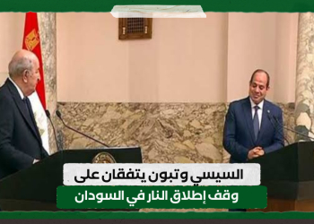 السيسي و تبون يتفقان على وقف إطلاق النار في السودان