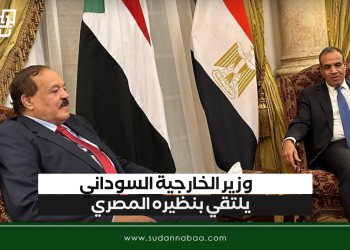 وزير الخارجية السوداني يلتقي بنظيره المصري