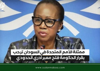 ممثلة الأمم المتحدة في السودان ترحب بقرار الحكومة فتح معبر أدري الحدودي