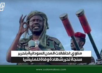 مناوي: احتفالات المدن السودانية بتحرير سنجة تحرر شهادة وفاة للمليشيا