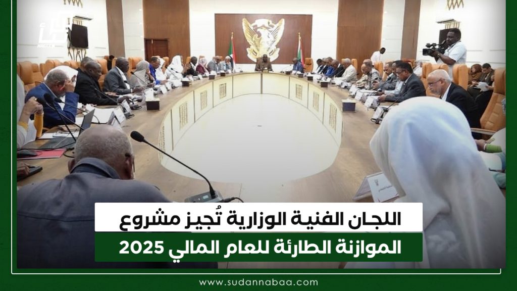 اللجان الفنية الوزارية تُجيز مشروع الموازنة الطارئة للعام المالي 2025 1 اللجـان الفنيـة الوزارية تُجيـز مشروع الموازنة الطارئة للعام المالي 2025