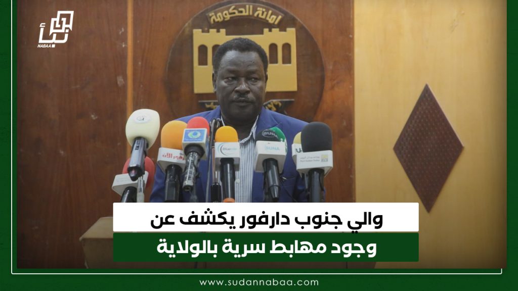 والي جنوب دارفور يكشف عن وجود مهابط سرية بالولاية