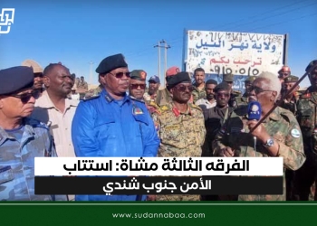 الفرقه الثالثة مشاة: استتاب الأمن جنوب شندي