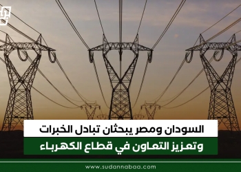 السودان ومصر يبحثان تبادل الخبرات وتعزيز التعاون في قطاع الكهرباء