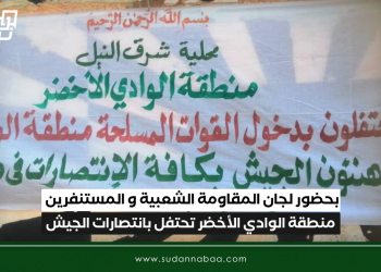 بحضور لجان المقاومة الشعبية و المستنفرين منطقة الوادي الأخضر تحتفل بانتصارات الجيش