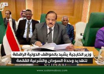 وزير الخارجية يشيد بالمواقف الدولية الرافضة لتهديد وحدة السودان والشرعية القائمة