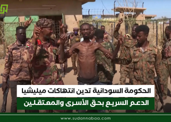 الحكومة السودانية تدين انتهاكات ميليشيا الدعم السريع بحق الأسرى والمعتقلين