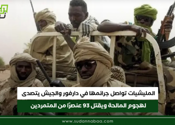 المليشيات تواصل جرائمها في دارفور والجيش يتصدى لهجوم المالحة ويقتل 93 عنصرًا من المتمردين