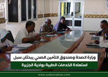 وزارة الصحة وصندوق التأمين الصحي يبحثان سبل استعادة الخدمات الطبية بولاية الجزيرة