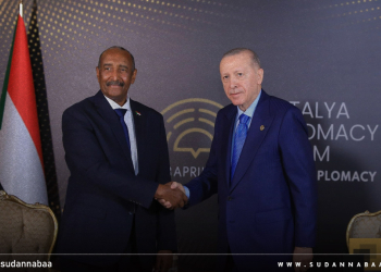البرهان يلتقي الرئيس التركي رجب طيب أردوغان