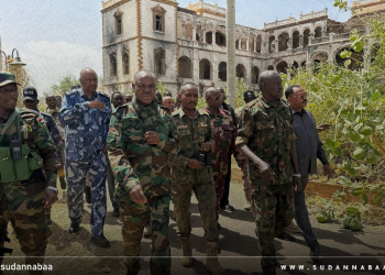 وزير المعادن يتفقد مرافق الوزارة المتضررة بالخرطوم برفقة والي الخرطوم ووفد رفيع من قيادات القطاع