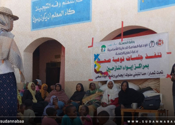 الصحة تنظم جلسات توعية للنازحين بالفاشر للوقاية من الأمراض