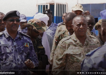 والي الجزيرة ومدير شرطتها يتفقدان قسم شرطة المحيريبا ويشيدان بتضحيات أبطالها