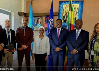 السفير الزين يبحث أوضاع اللاجئين السودانيين مع رئيسة بعثة منظمة الهجرة الدولية بإثيوبيا
