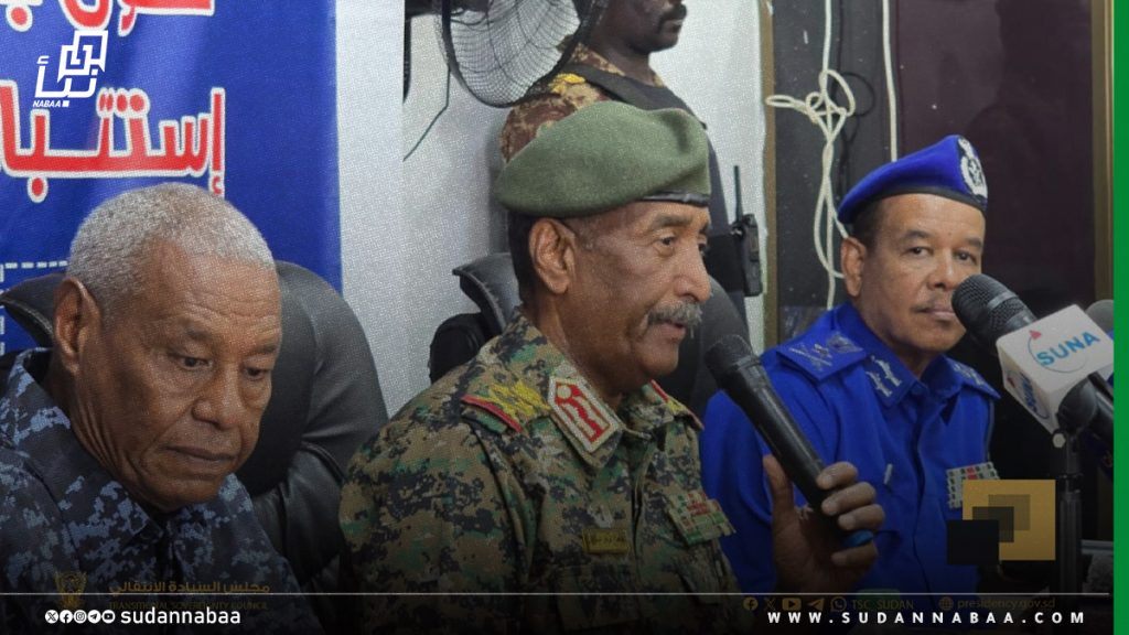 البرهان يؤكد عزم قيادة الدولة على فك حصار الفاشر وكادقلي وبابنوسة والدلنج