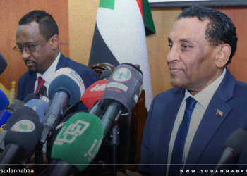 جانب من مشاهد المؤتمر الصحفي لرئيس مجلس الوزراء د. كامل إدريس حول اجتماع الجمعية العامة للأمم المتحدة