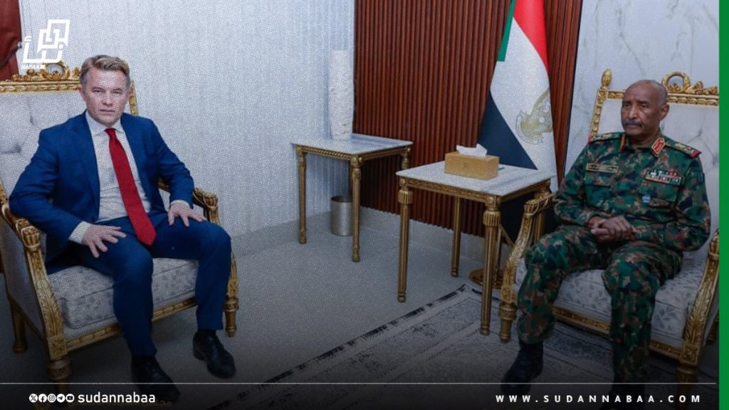 البرهان يرحب بحديث المبعوث النرويجي بعدم وجود وثيقة أمريكية جديدة تم تقديمها لحكومة السودان