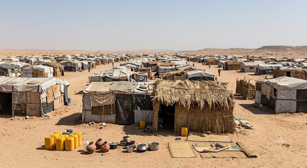 نازحين في الدبة