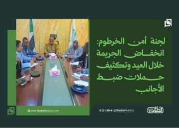 لجنة أمن الخرطوم: انخفاض الجريمة خلال العيد وتكثيف حملات ضبط الأجانب