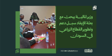وزير المالية يبحث مع بعثة الإيفاد سبل دعم وتطوير القطاع الزراعي في السودان 1 وزير المالية يبحث مع بعثة الإيفاد سبل دعم وتطوير القطاع الزراعي في السودان