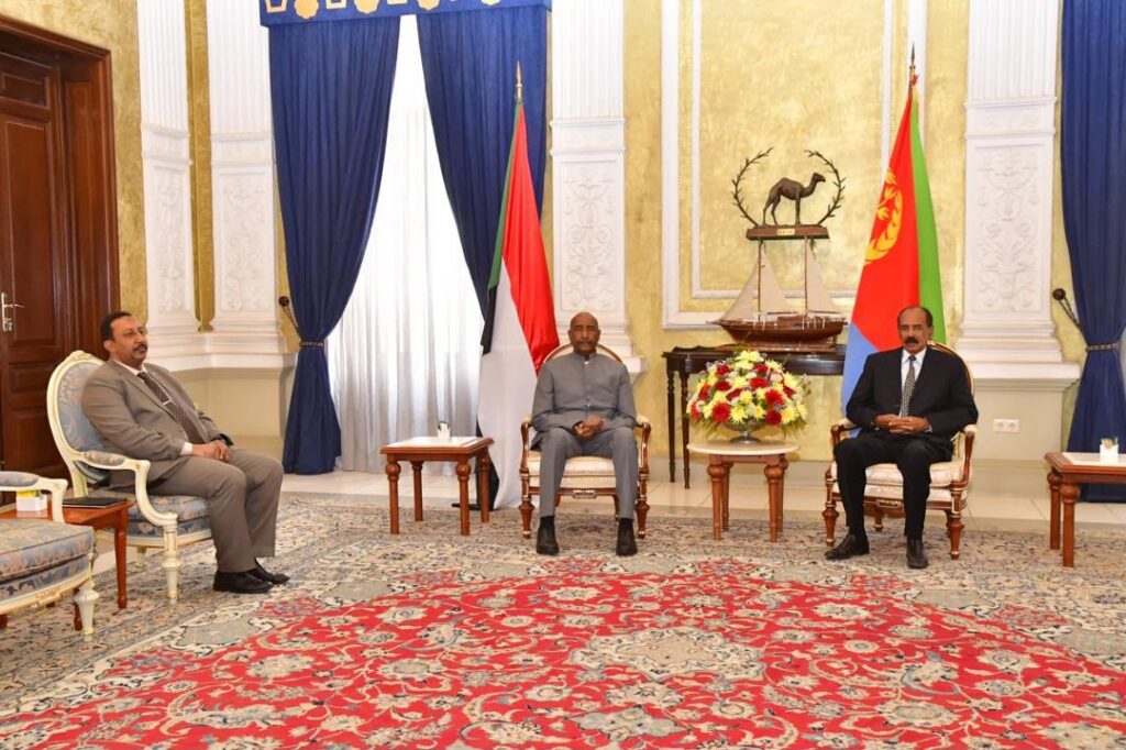 TSC President Pays Fraternal Visit to Eritrea 1 البرهان وأفورقي