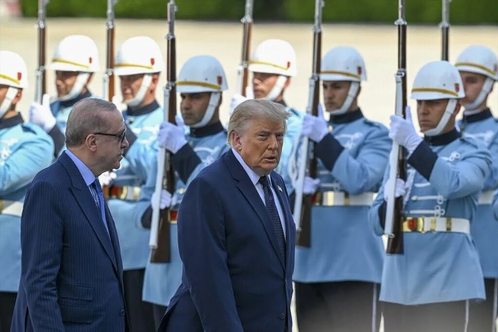 Turkish President Erdoğan Welcomes U.S. President Trump with Official Ceremony in Ankara