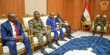 Al-Burhan Meets Ugandan Envoy, Reaffirms Commitment to Strengthening Bilateral Relations