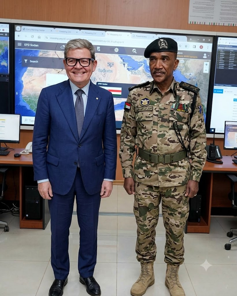 Italian Ambassador and Development Cooperation Director Visit Civil Defence Multi-Hazard Early Warning Centre