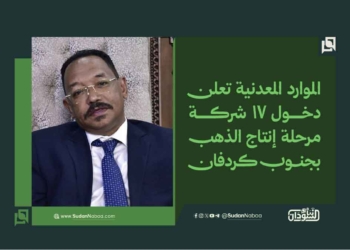 الموارد المعدنية تعلن دخول 17 شركة مرحلة إنتاج الذهب بجنوب كردفان