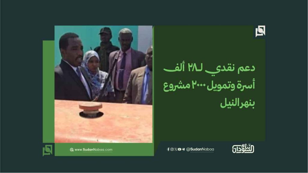 دعم نقدي لـ28 ألف أسرة وتمويل 2000 مشروع بنهر النيل 1 1100