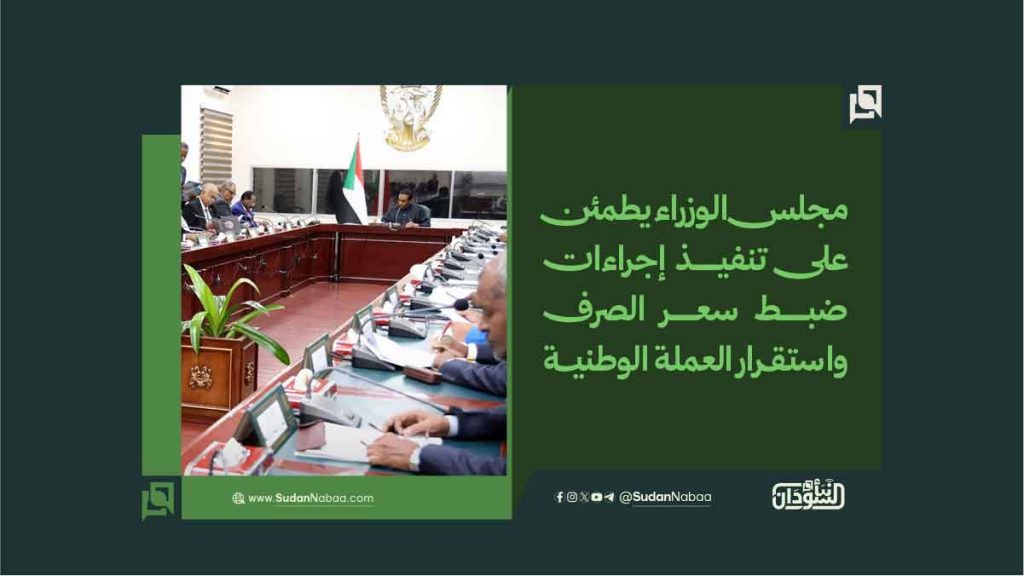 مجلس الوزراء يطمئن على تنفيذ إجراءات ضبط سعر الصرف واستقرار العملة الوطنية 1 مجلس الوزراء يطمئن على تنفيذ إجراءات ضبط سعر الصرف واستقرار العملة الوطنية