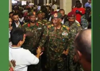 Al-Burhan Attends Sudan Council of Churches Ceremony Praying for Peace