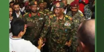 Al-Burhan Attends Sudan Council of Churches Ceremony Praying for Peace