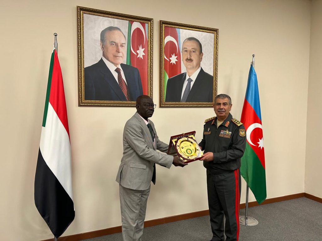 Sudan, Azerbaijan Discuss Defense Cooperation as Kabrun Receives Military Exercise Invitation 1 Defence Minister