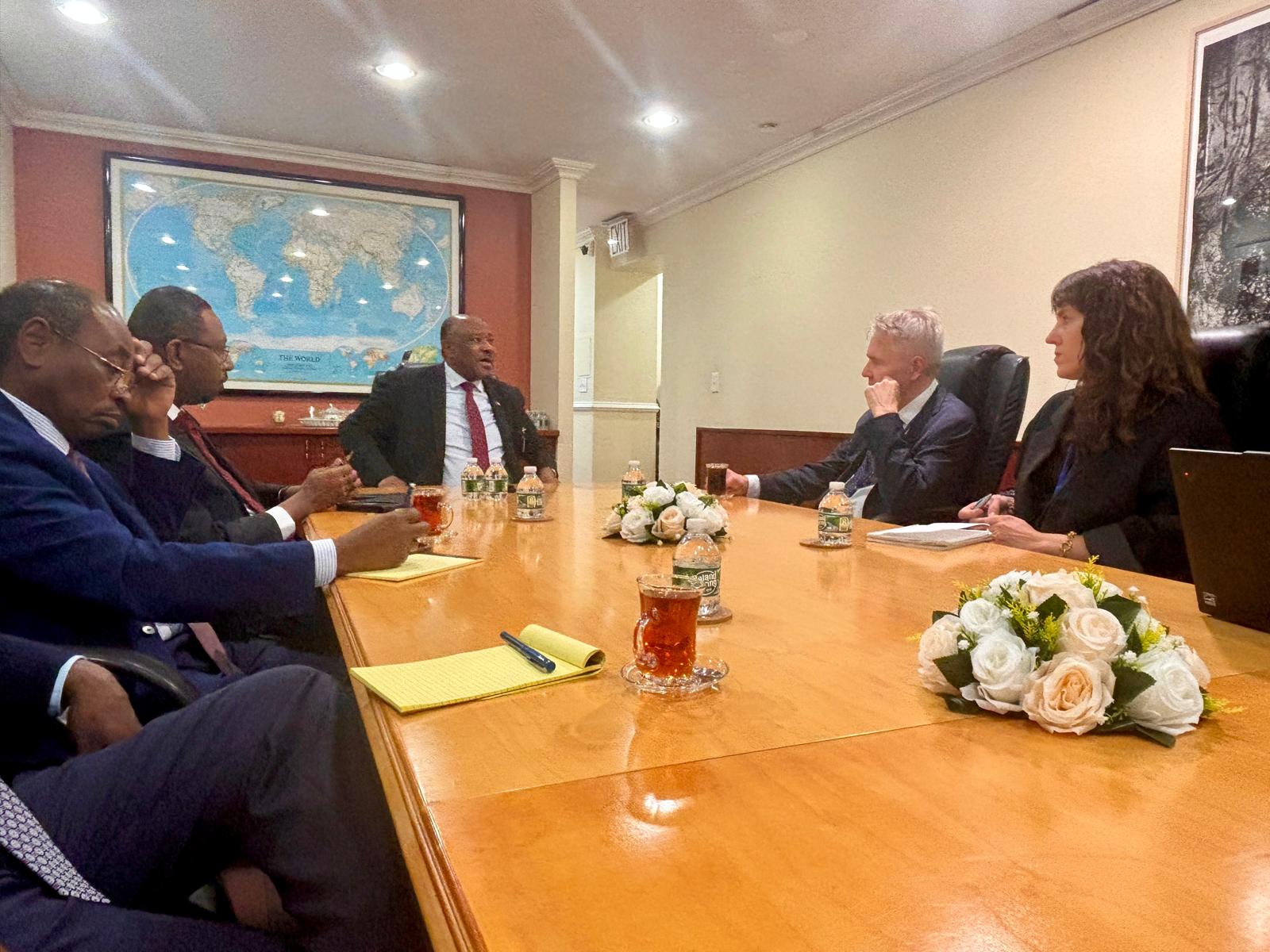 Foreign Minister Meets UN Secretary-General’s Personal Envoy to ‎Sudan