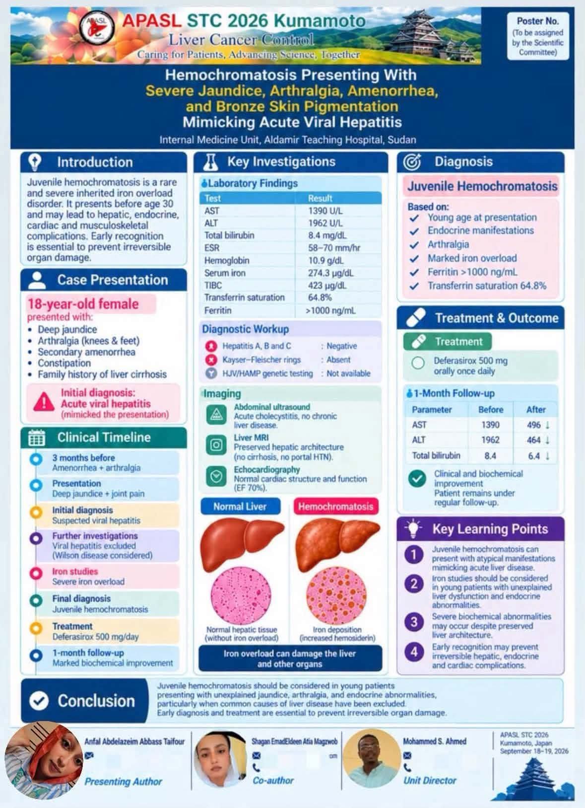 From Al-Damer to Japan: Sudanese Medical Team Presents Rare Liver Case at International Conference 3 From Al-Damer to Japan: Sudanese Medical Team Presents Rare Liver Case at International Conference