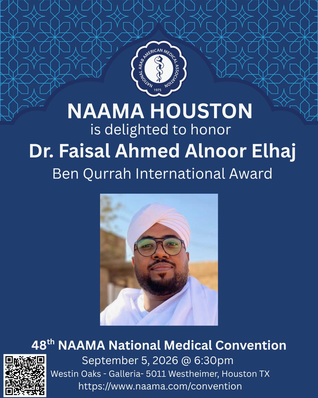 Faisal Ahmed Al-Noor Wins 2026 Ibn Qurrah International Humanitarian Award