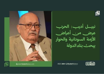 نبيل أديب: الحرب عرض من أعراض الأزمة السودانية والحوار يبحث بناء الدولة