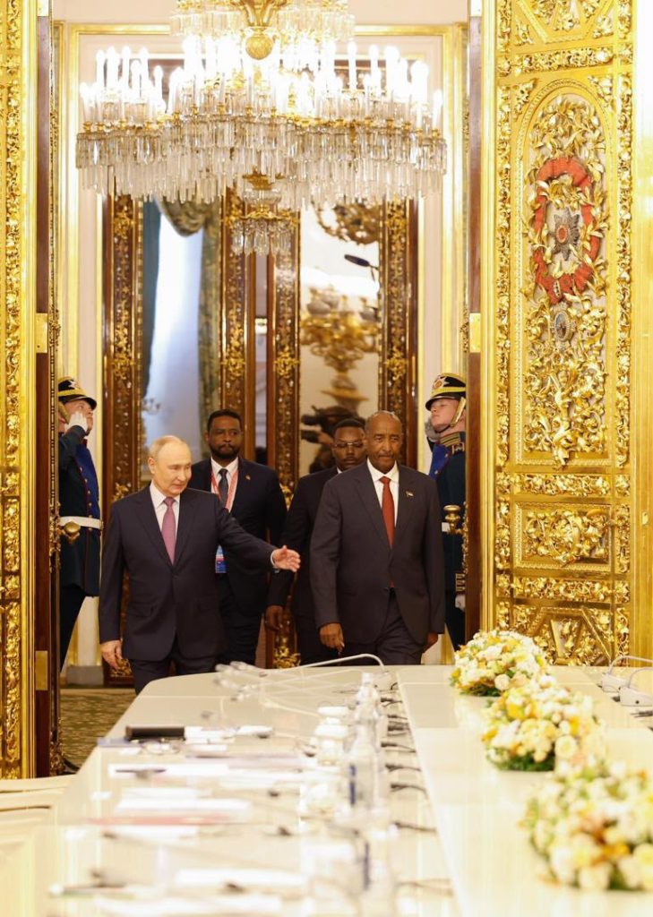 Al-Burhan and Putin Seek Strategic Partnership Between Sudan and Russia 1 Burhan and Putin