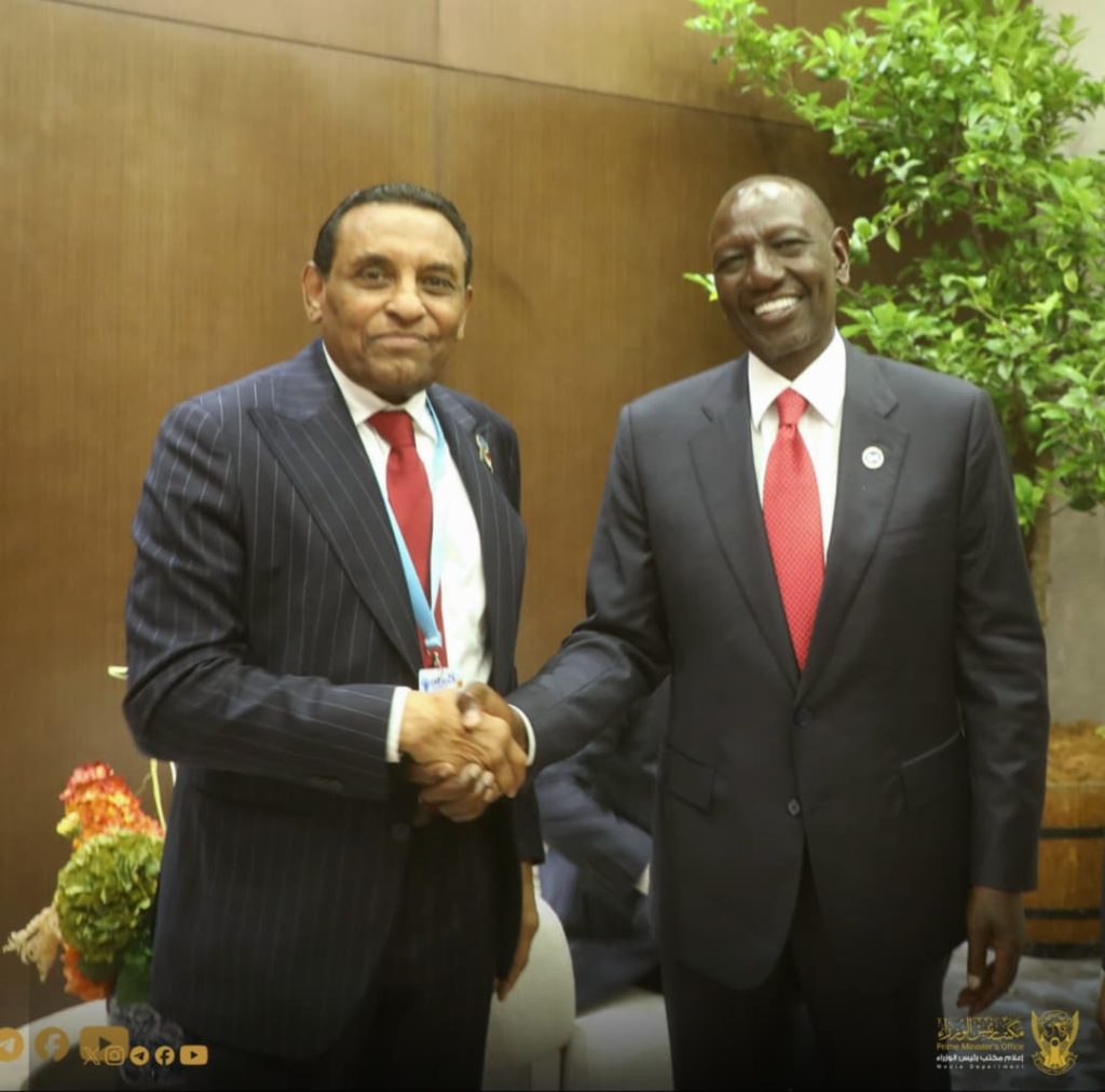 Sudan’s Prime Minister Meets Kenyan President 1 Kamil and Ruto