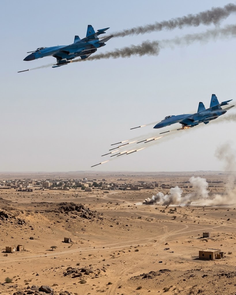 Sudanese Army Carries Out Airstrikes on RSF Militia Positions in El-‎Geneina, El-Daein and El-Fasher